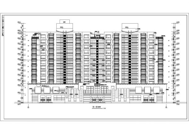 某小区小高层住宅楼建筑设计施工图（共20张）-图一