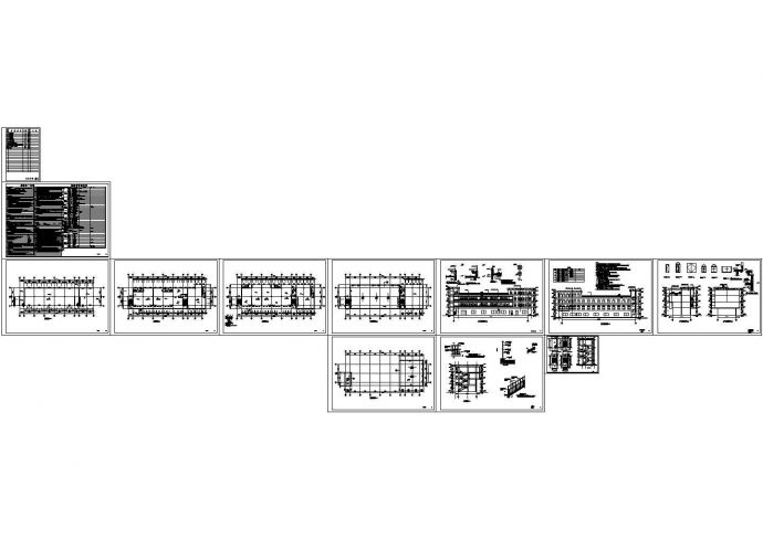 南方某地三层幼儿园建筑设计施工图_图1