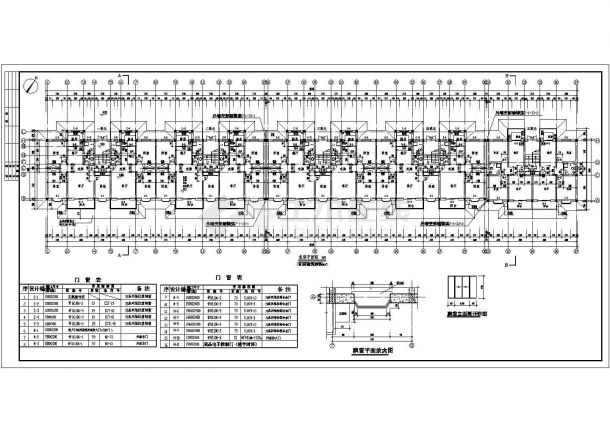 多层住宅楼建筑施工图（标注详实）-图一