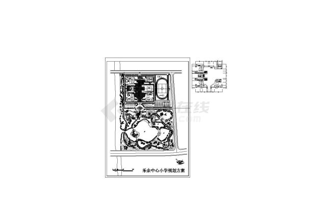 某优秀小学拆迁建筑施工设计总图-图一