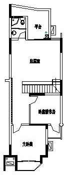 【南京市】某小区两室一厅建筑设计cad图