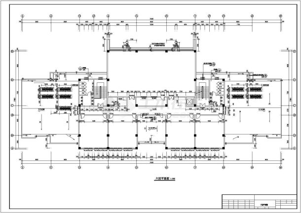 某地学校小型五层行政办公楼建筑方案图-图二