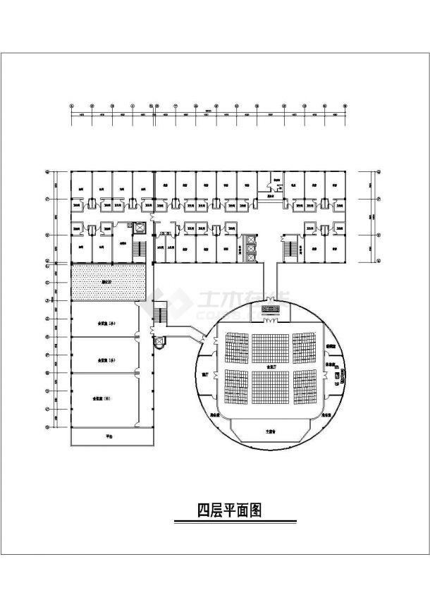 某地酒店各层平面布置（共11张）-图二