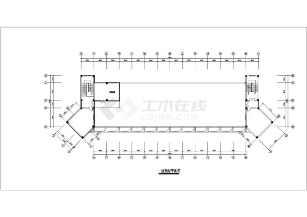 某地大型实用的六层办公楼建筑方案图-图一