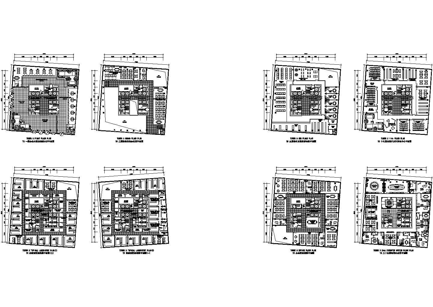天津经济技术开发区标志性建筑全套设计图