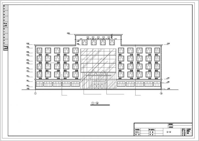 某地大型六层生产管理用房建筑施工图_图1
