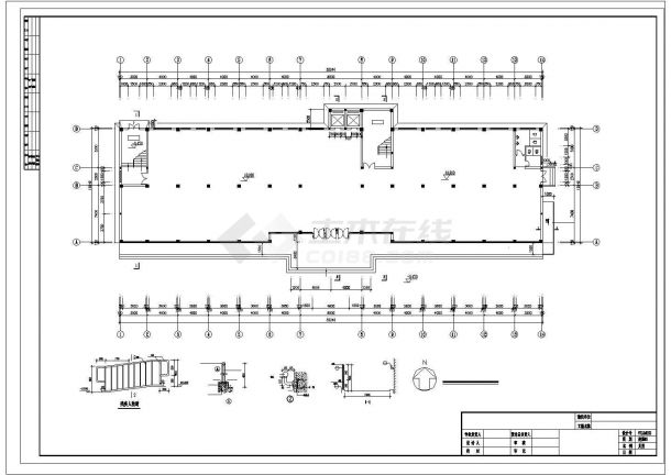 某地大型六层生产管理用房建筑施工图-图二