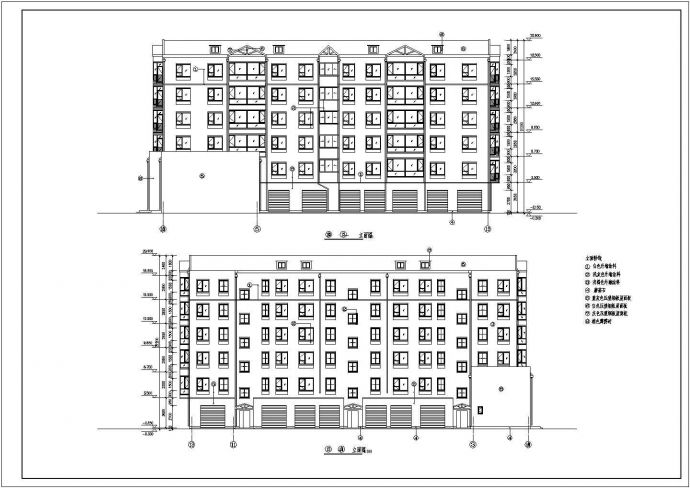 某市六层框架结构住宅楼设计施工图_图1