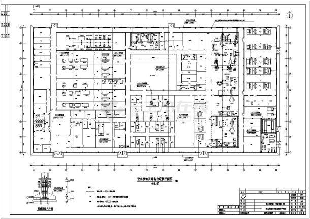 某大型制药洁净厂房电气设计施工图纸-图一