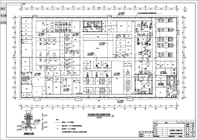 某大型制药洁净厂房电气设计施工图纸_图1