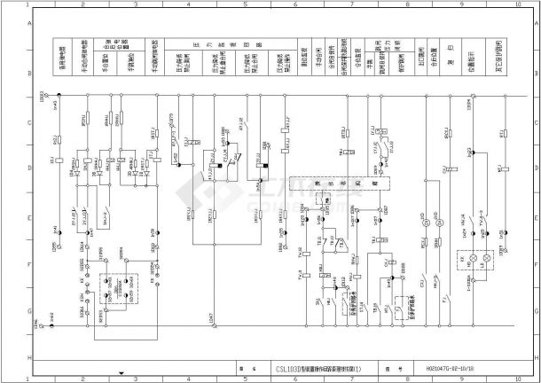 油田甲醇厂余热发电装置工程10KV进线保护屏设计图-图一