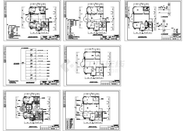 珠江广场A栋k型建筑电器给排水图-图一