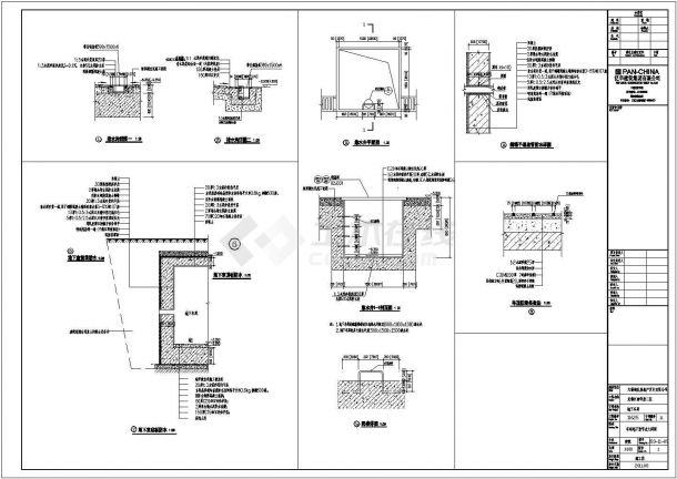 无锡某住宅小区单层地下车库建筑设计施工图-图二