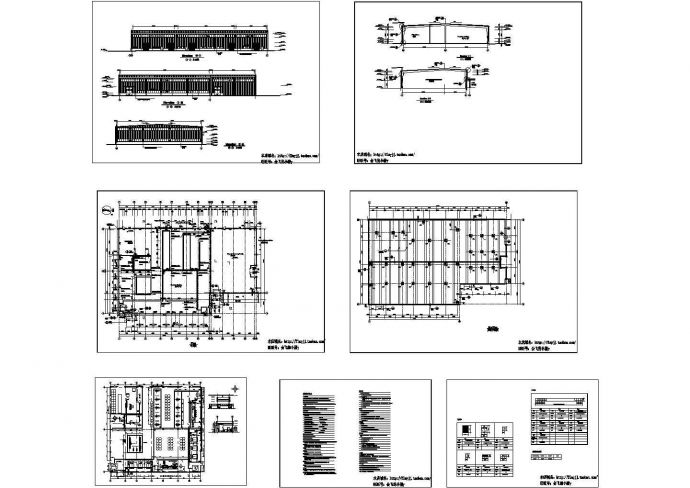 3053平米单层轻钢结构装置生产厂房及装桶车间建施设计cad图_图1