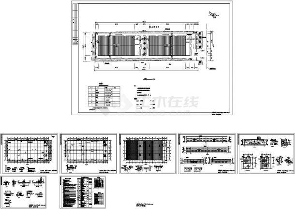 3025平米2层厂房建筑施工设计cad图，含设计说明-图一