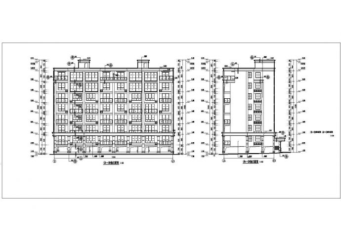 某小区6层框架结构住宅楼建筑设计施工图_图1