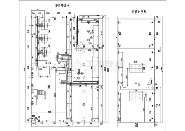 KYN28A-12平顶柜安装示意图-图一
