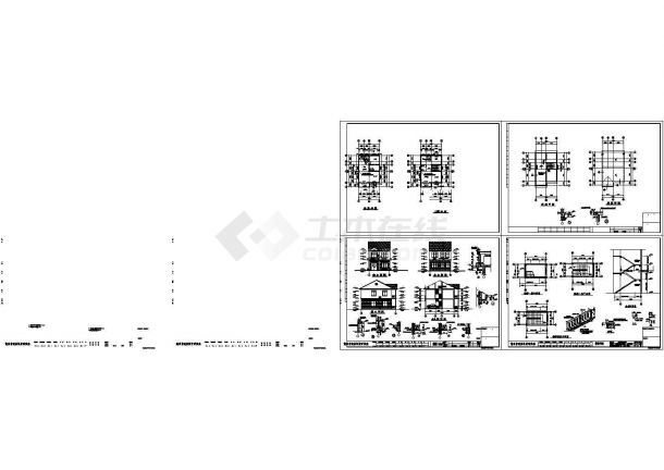 二层私家住宅建筑设计图纸（全套）-图一
