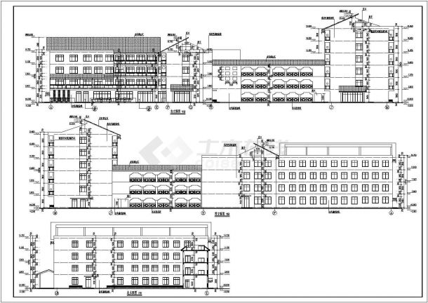 某地区6层老年综合福利中心建筑设计方案图纸-图二