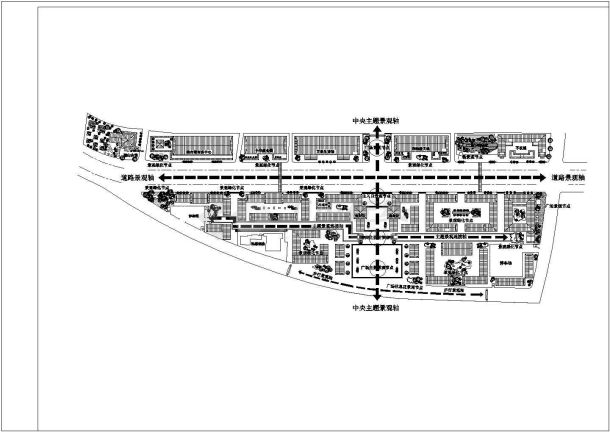 某商贸区规划建筑方案图（共3张）-图二