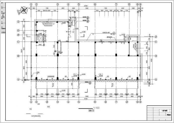 某地办公大楼建筑工程建筑设计图（全套）_图1