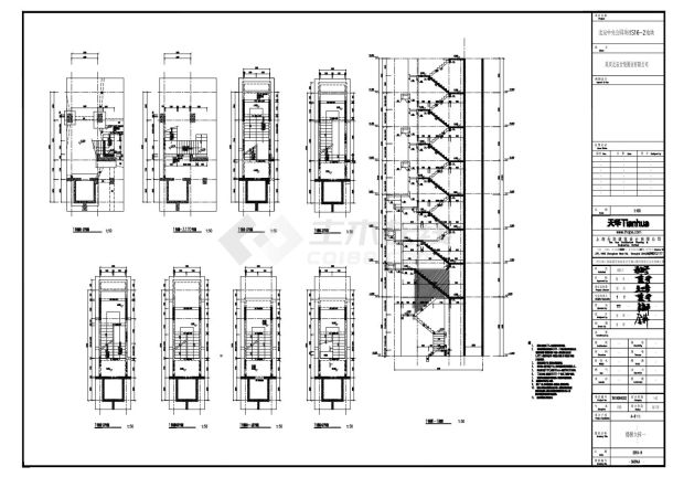S60-A-9楼梯详图CAD图-图一