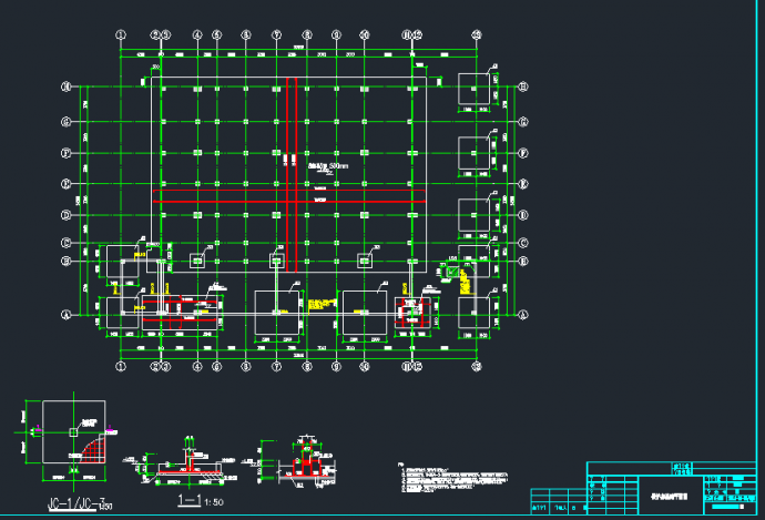 某地21米框架结构锅炉房结构施工图纸_图1