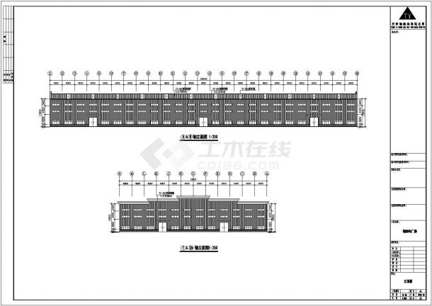 某公司72米X150米钢结构CAD图全套-图一