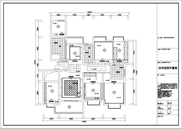某小区单元住宅室内装修建筑设计方案-图二