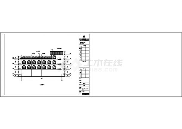 某地三层框架结构独栋别墅建筑施工图纸-图二