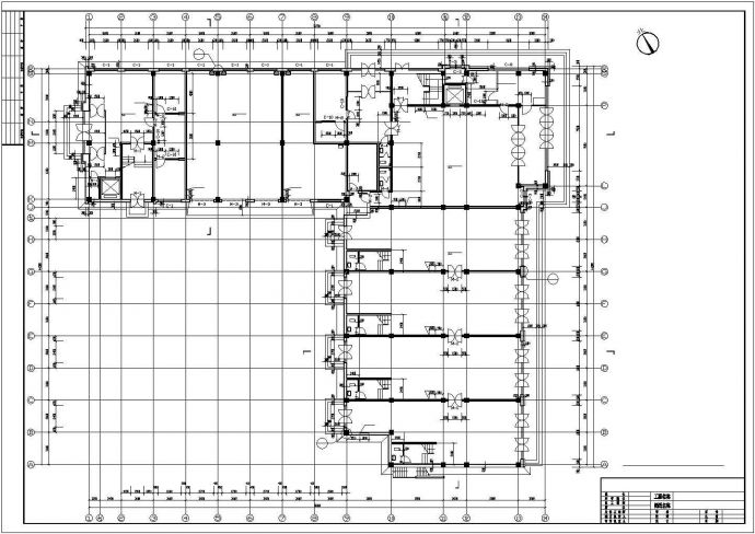 某地大型多层办公楼建筑设计图（共16张）_图1