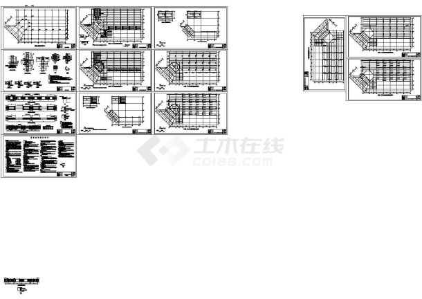 某火车站站房加固改造结构设计图-图一