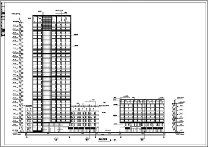 某地29层综合办公楼建筑设计方案图纸_图1