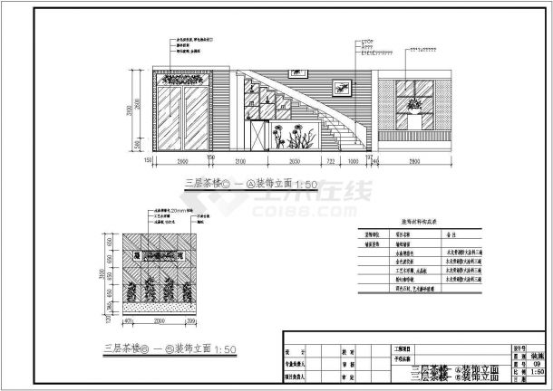 某火锅店室内装修全套建筑施工图纸-图二