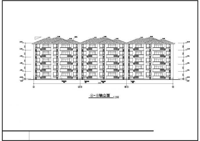 某地五层住宅楼建筑设计施工图（共6张）_图1