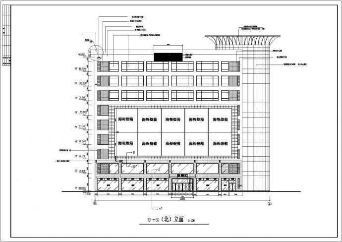 某地区九层大型商场建筑设计施工图_图1