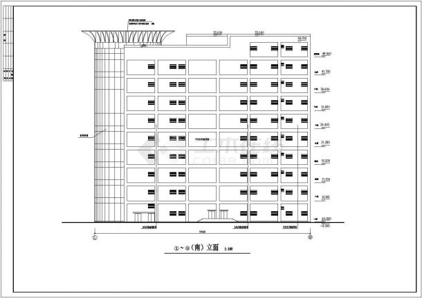 某地区九层大型商场建筑设计施工图-图二