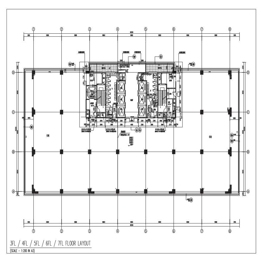 Shanghai Tower 2 - Typical Floor Layout-图一
