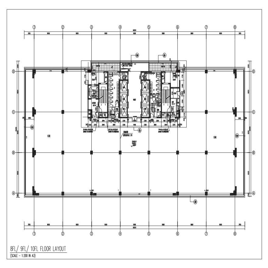 Shanghai Tower 2 - Typical Floor Layout-图二