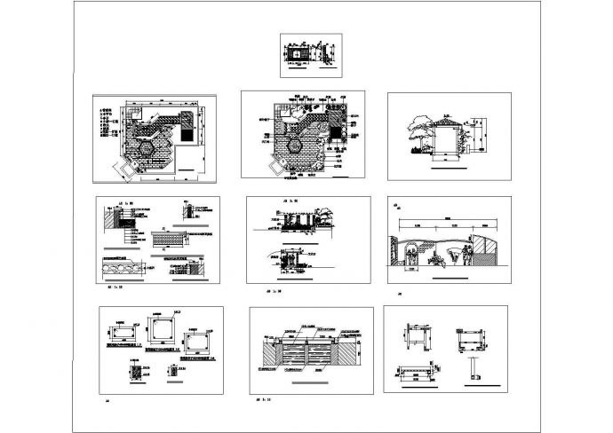 佳华屋顶花园设计施工图（含木桥、葡萄架、木平台等）_图1