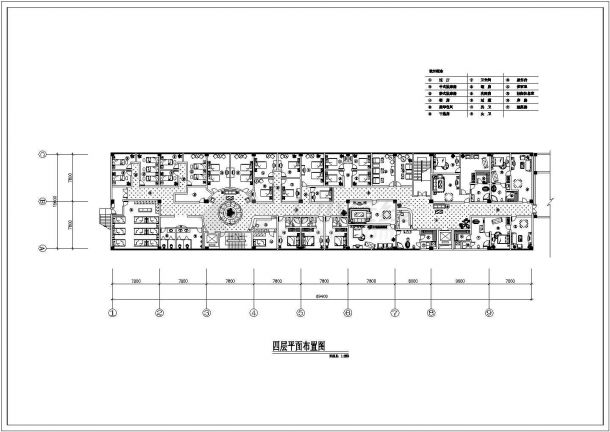 某地洗浴中心建筑平面布置图(共4张)-图二