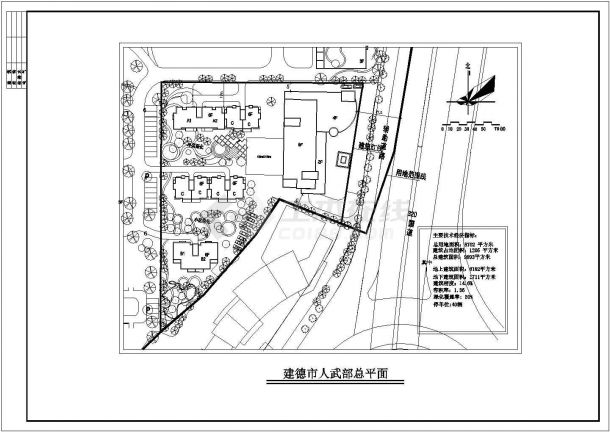 某地综合楼方案建筑施工图（共10张）-图一