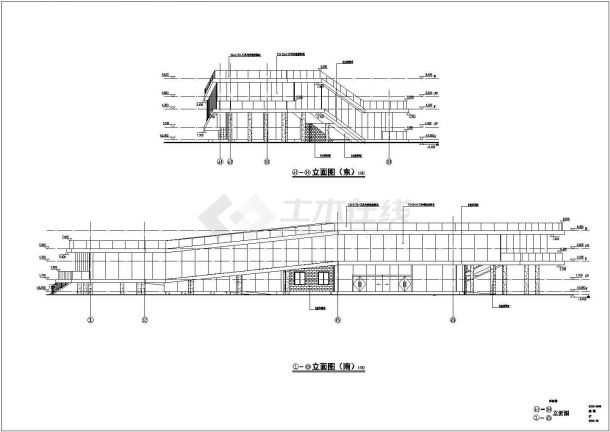 某地区二层框架结构办公楼建筑设计方案图纸-图二