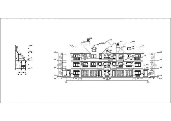 逸墅庄园3层砖混结构别墅建筑设计方案图_图1