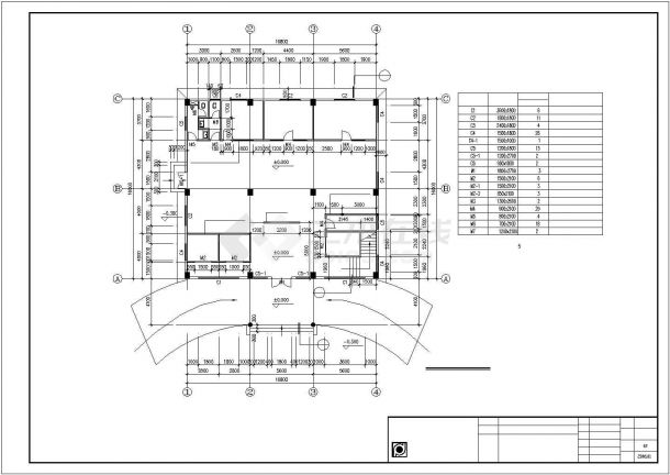 比较完整的一套五层办公楼建筑施工图-图一