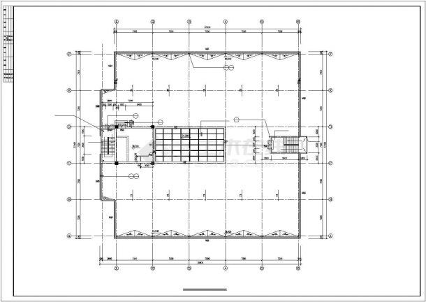某地大型产业园区八层办公楼建筑施工图-图二