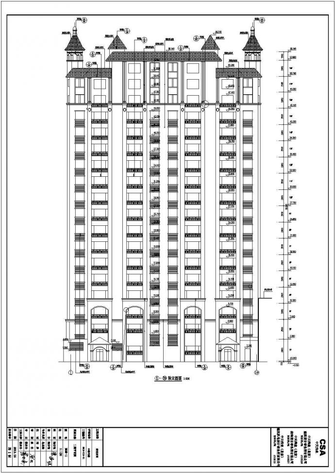 某地18层框架结构高层住宅楼建筑设计方案图_图1