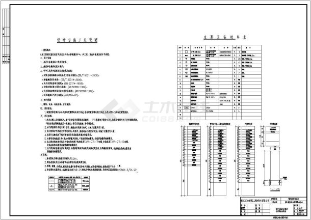 某地三层信访办公中心强电和综合布线电气施工图-图二