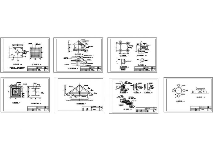 日式方亭建筑设计图纸（长4.6米 宽4.6米 ）_图1