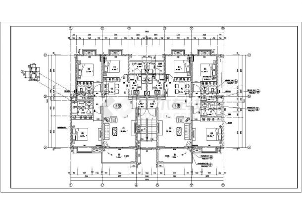 某地古建步行街4层框架结构建筑施工图-图二